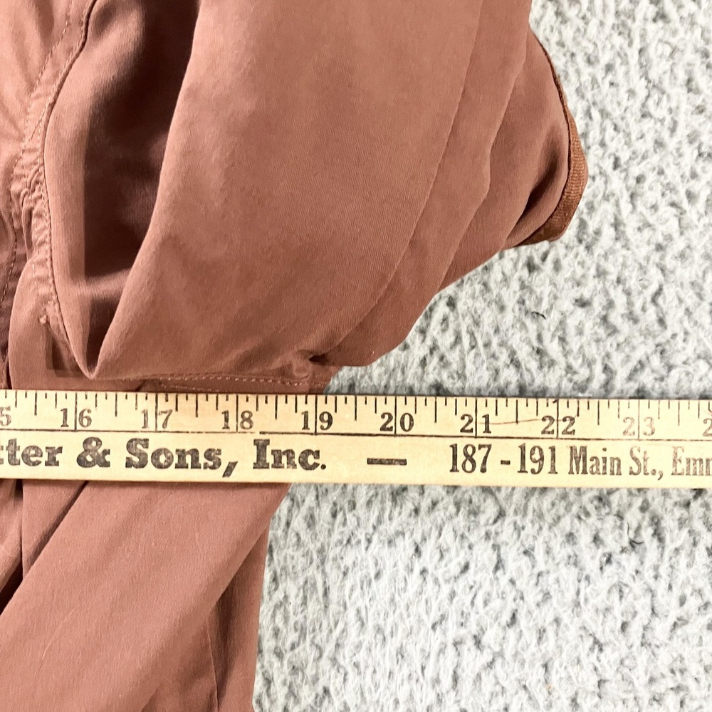 prAna Jacket Womens XL Brown Rust Nylon Stretch Utility Pockets‎ Travel Lined - Picture 6 of 9